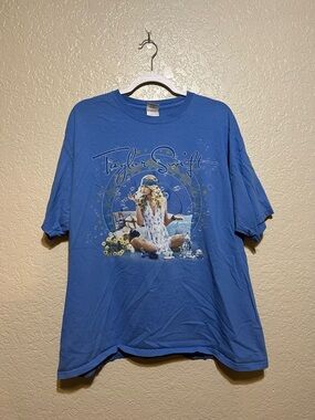 Taylor Swift Fearless Tour Tee 2009 Rare Blue Shirt XL